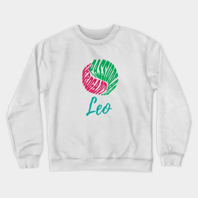 Leo Traits Crewneck Sweatshirt by epoliveira